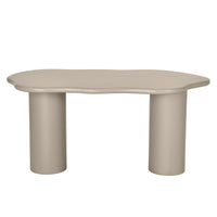 Muse spisebord 160 cm – Caffè Beige med organiske former