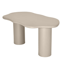 Muse spisebord 160 cm – Caffè Beige med organiske former
