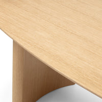 Oriento spisebord – Ovalt 200 cm, naturlig eikefinér