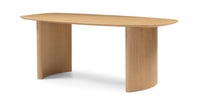 Oriento spisebord – Ovalt 200 cm, naturlig eikefinér