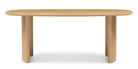 Oriento spisebord – Ovalt 200 cm, naturlig eikefinér