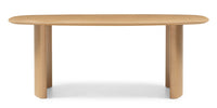 Oriento spisebord – Ovalt 200 cm, naturlig eikefinér