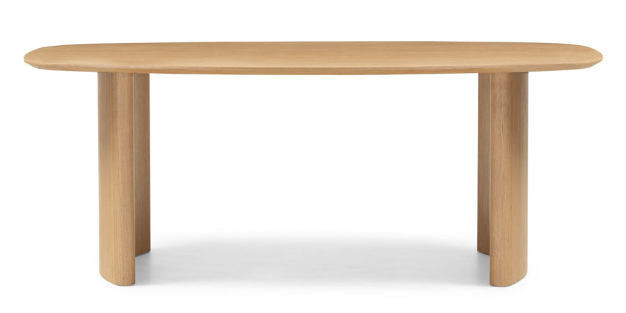 Oriento spisebord – Ovalt 200 cm, naturlig eikefinér