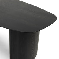 Oriento spisebord – 200 cm, ovalt, forfinert ask