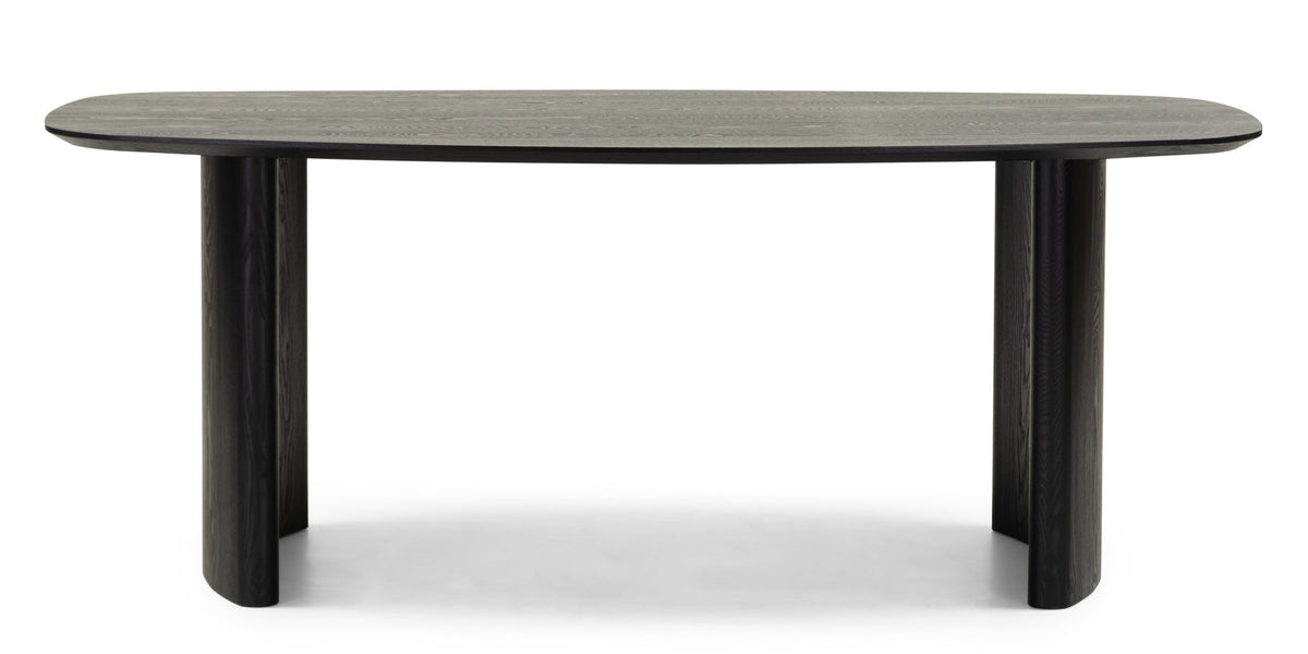 Oriento spisebord – 200 cm, ovalt, forfinert ask