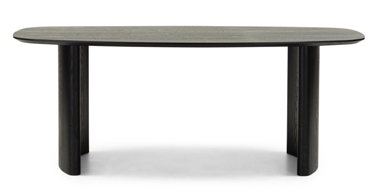 Oriento spisebord – 200 cm, ovalt, forfinert ask