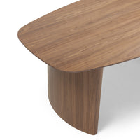 Oriento spisebord – Ovalt 200 cm, valnøttfinér