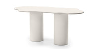 Pinar spisebord – 180 cm gråbeige med organiske former