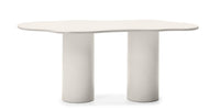Pinar spisebord – 180 cm gråbeige med organiske former