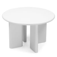 Poem UDT24035 – Elegant rundt spisebord i beige keramikklook