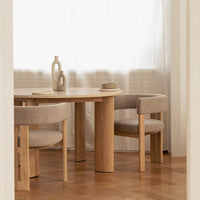 Spisebord RIMLEY 130×73 Travertine Creme White Wash