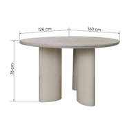 Rio spisebord 160 cm – marmoreleganse i moderne innpakning
