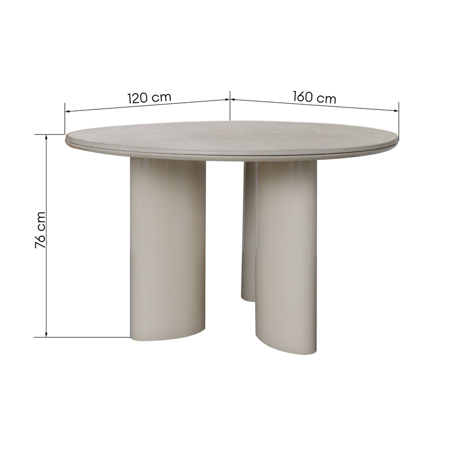 Rio spisebord 160 cm – marmoreleganse i moderne innpakning