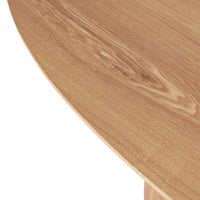 Solan spisebord – ovalt i naturtrelook, 160 cm