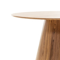 Stella spisebord – rundt spisebord i trelook, 120 cm