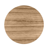 Stella spisebord – rundt spisebord i trelook, 120 cm