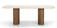 Rovigo Hagebord 220 cm – Spisebord i Superstone og Akasietre