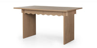 Uttrekkbart spisebord Floya – dekorativ bølge / 140-200 cm