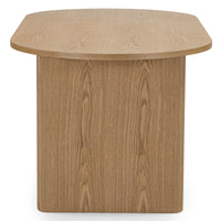 Inari spisebord – Ovalt, uttrekkbart 180–220 cm, naturlig finér