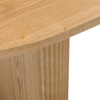Inari spisebord – Ovalt, uttrekkbart 180–220 cm, naturlig finér