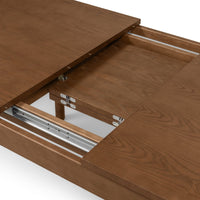 Iselio uttrekkbart spisebord – 160–200 cm, brunt askefiner
