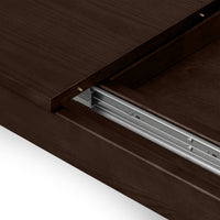 Iselio spisebord mørk valnøtt 160–200 cm (uttrekkbart)
