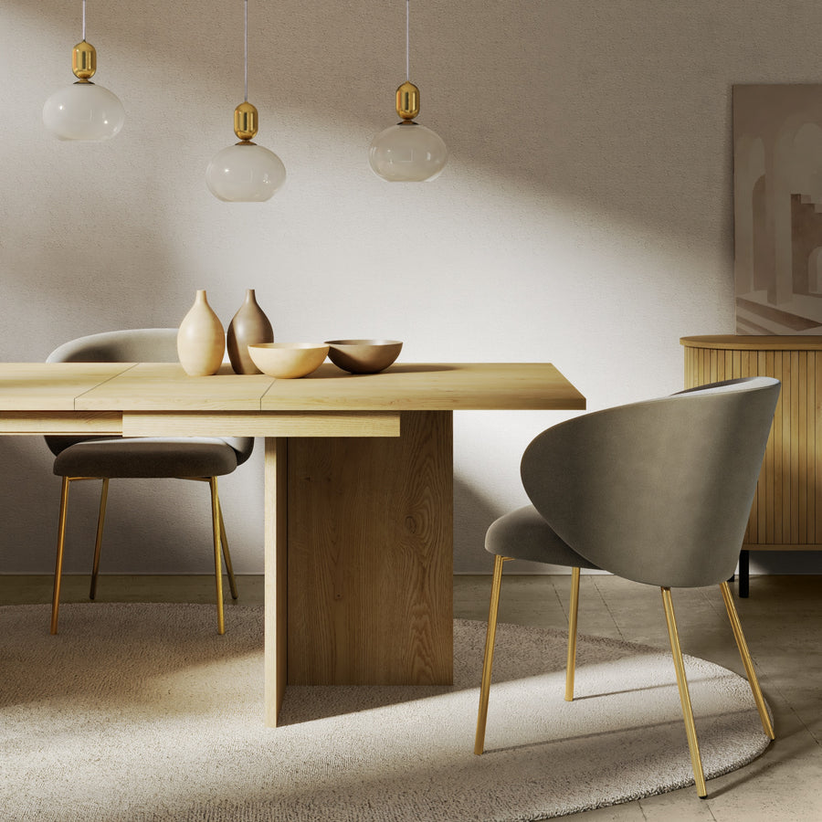 Jose uttrekkbart spisebord – 140–200 cm, eikefarge Cremona Torro