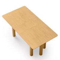 Uttrekkbart spisebord Loa – bøk / rund / 140-200 cm