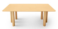 Uttrekkbart spisebord Loa – bøk / rund / 140-200 cm