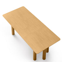 Uttrekkbart spisebord Loa – bøk / rund / 140-200 cm
