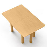 Uttrekkbart spisebord Loa – bøk / rund / 140-200 cm