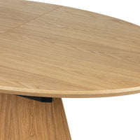 Uttrekkbart spisebord Solan – ask finér / naturlig / 160-200 cm