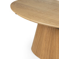 Uttrekkbart spisebord Solan – ask finér / naturlig / 160-200 cm