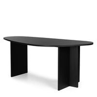 Spisebord Zeva – tre / svart / 200 cm