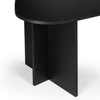 Spisebord Zeva – tre / svart / 200 cm