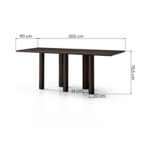 Bordplate Ritro – tre / eikefinér, valnøtt / 200 cm