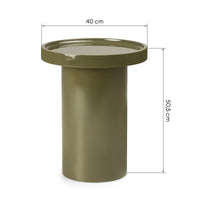 Sidebord Chia – lys grønn / blank / 40 cm