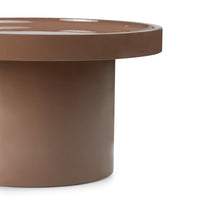 Sidebord Chia – blank / lys brun/mokka / 50cm