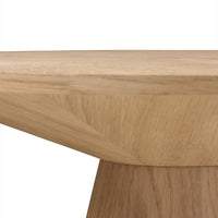 Sidebord Abisko – eikefinér / natur / rund, 60 cm