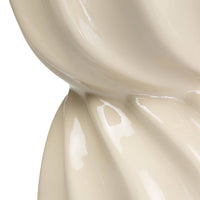 Sidebord Bloom – glanset / beige / 35 cm
