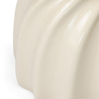 Sidebord Bloom – glanset / beige / 35 cm