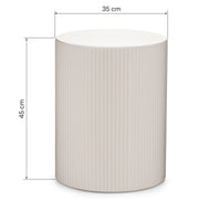 Sidebord ERMANNO Beige / Grå