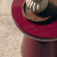 Sidebord LOGAN Dark Red 40×40 cm