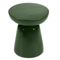 LOGAN sidebord – Tidløs kube i olivengrønn (40×40 cm)