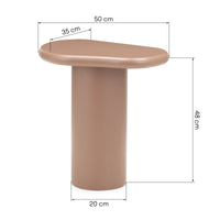 Monaco GL-ST002 – Sidebord i cynamone-finér med moderne buet base