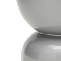 Sidebord Moreno – rund / sølv / blank