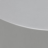 Sidebord Moreno – rund / sølv / blank