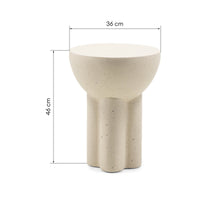 Sidebord Poppy – betong / granitteffekt