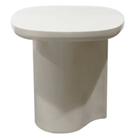 Puro – Sidebord 50 cm, lys beige, høyglans