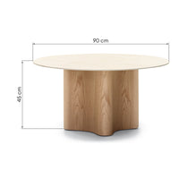 Sofabord  ALESUND 90×45 cm Naturlig Eik